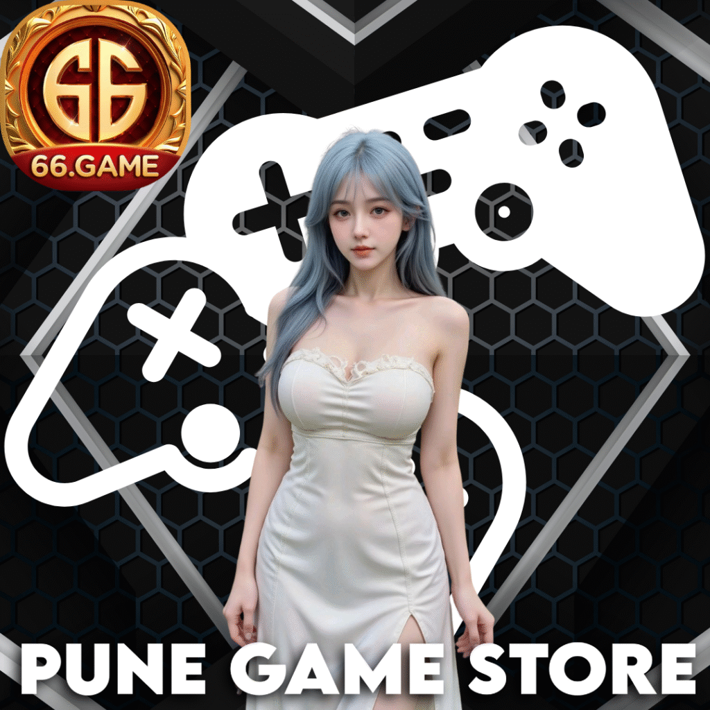 Pune Game Store 1080 x 1080 – Modern gaming shop and digital entertainment hub in Pune, India.